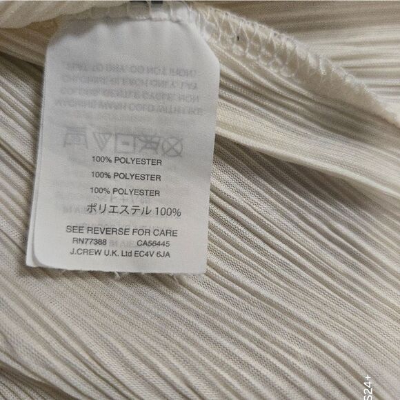 Madewell Pink Flutter Sleeve Pleated Blouse - Picture 6 of 7